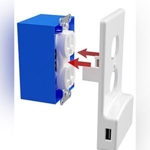 2 - USB Cover Charging Wall Plate
